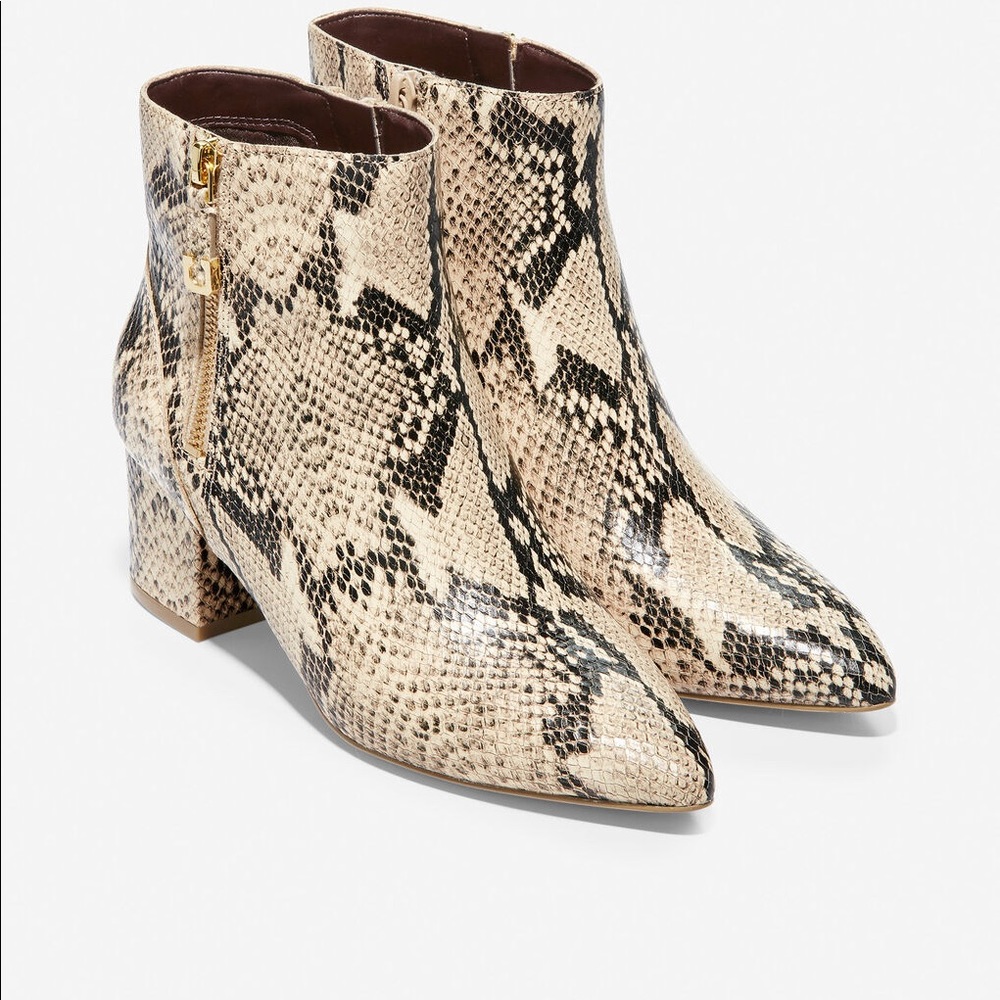 Cole Haan Eva Bootie 60mm Snake Print